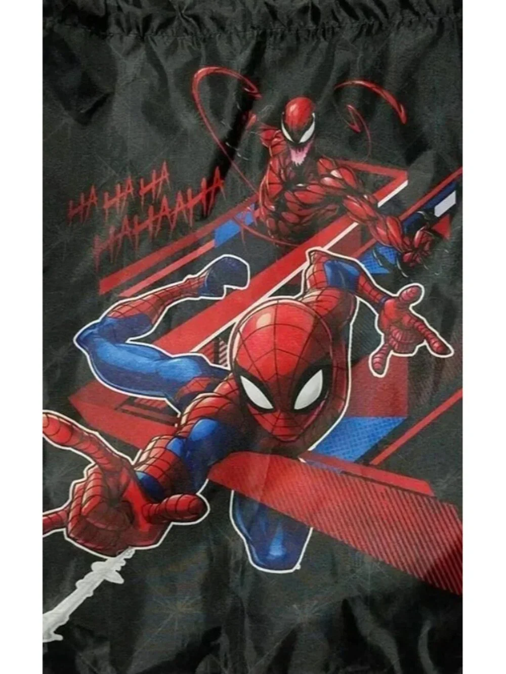 Marvel Spider-Man Carnage Drawstring Backpack Cinch Bag Lightweight Gym Sack NWT
